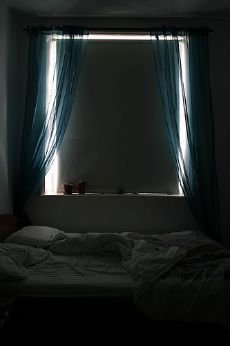 dark bedroom photo