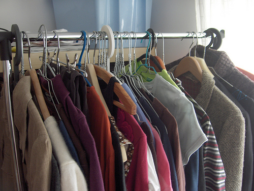 clothing rack photo
