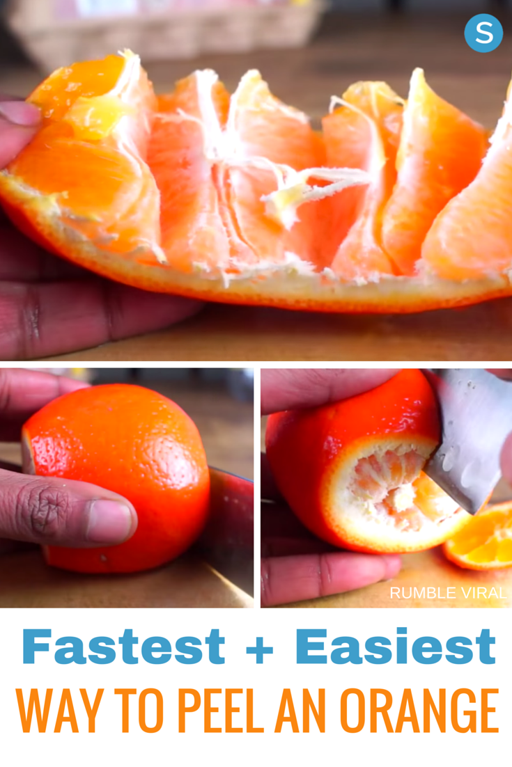 Easiest way to peel an orange