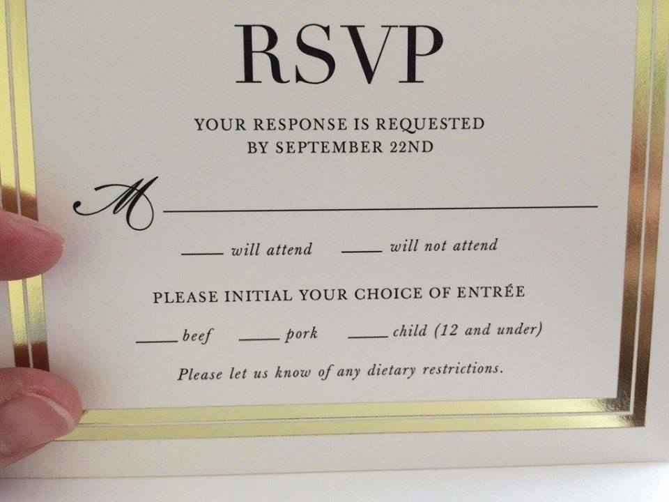 This Hilarious Wedding RSVP Card Fail Adds Children To The