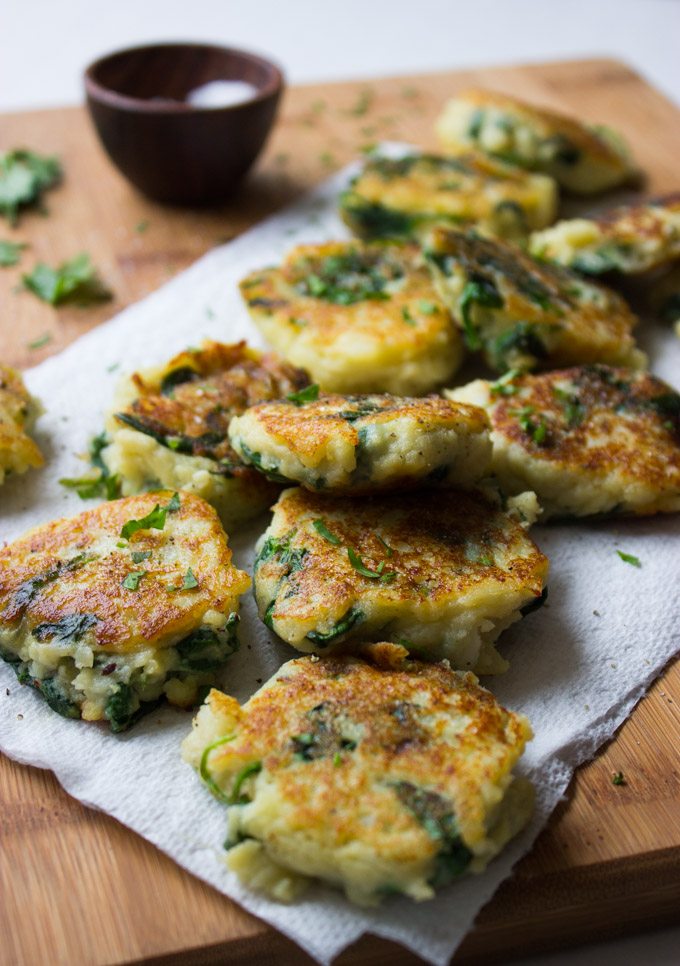 leftover-mashed-potato-cakes-with-spinach-4