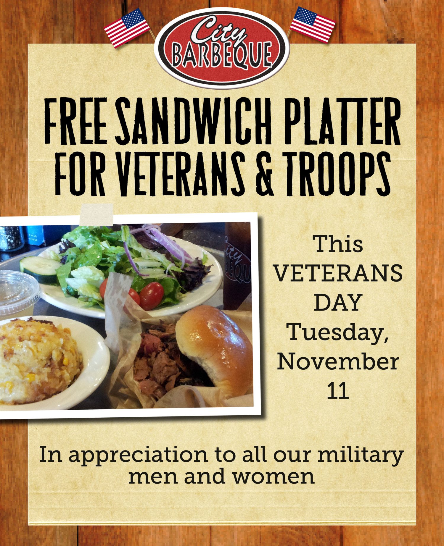 Restaurants Offering Free Meals To Honor Veterans And Active Duty Military On Veterans Day Simplemost