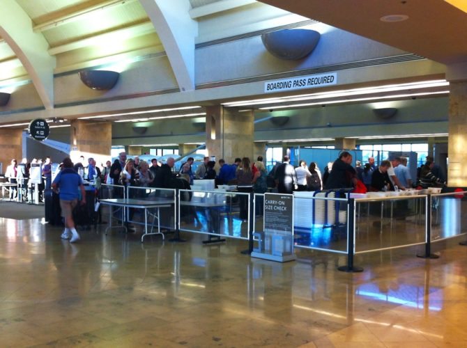 John Wayne Airport Security Line Photo i102 by Grant Wickes
