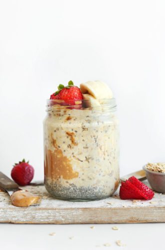 THE-BEST-AMAZING-Peanut-Butter-Overnight-Oats-Just-5-ingredients-5-minutes-prep-and-SO-delicious-vegan-recipe-glutenfree-meal-breakfast-oats-oatmeal