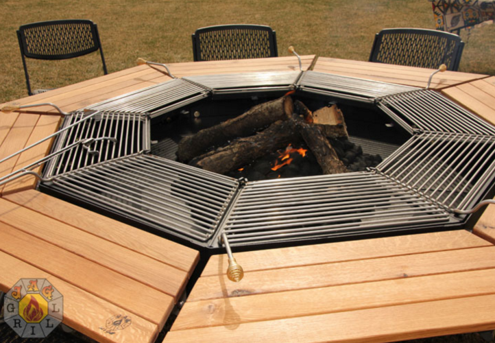 This Fire Pit Grill And Table Combo Is, Fire Pit Table You Can Cook On