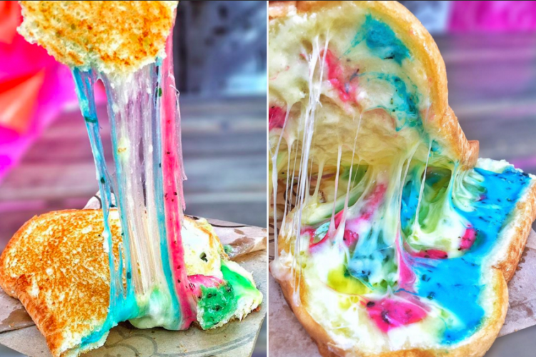 This Rainbow Grilled Cheese Is What Dreams Are Made Of - Simplemost