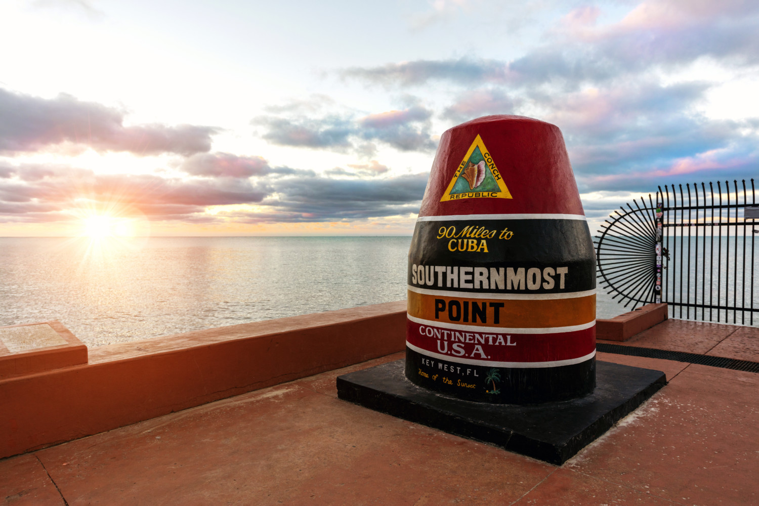 Key West, Florida, the southernmost point in the continental United States