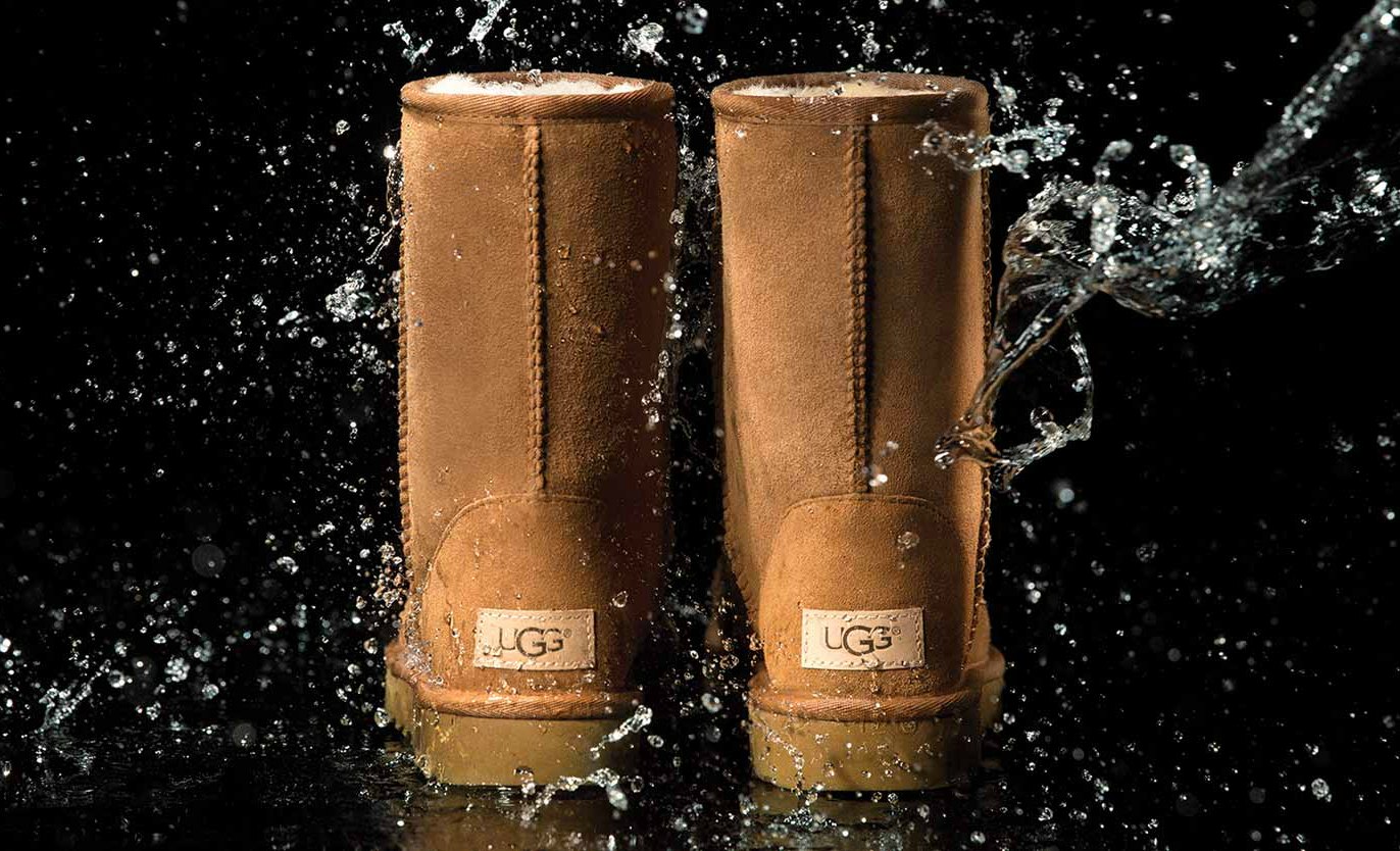 water on uggs