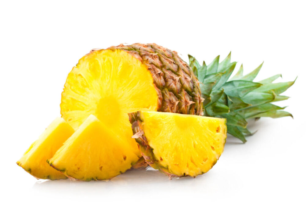 Pineapple and pineapple slices