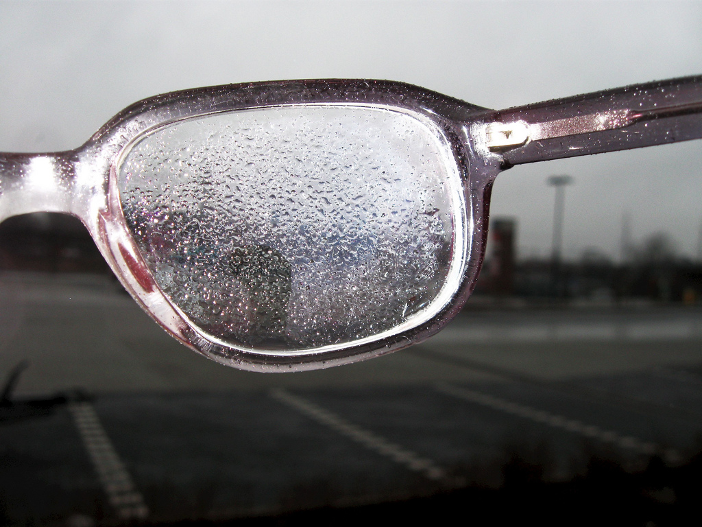 rainy glasses photo