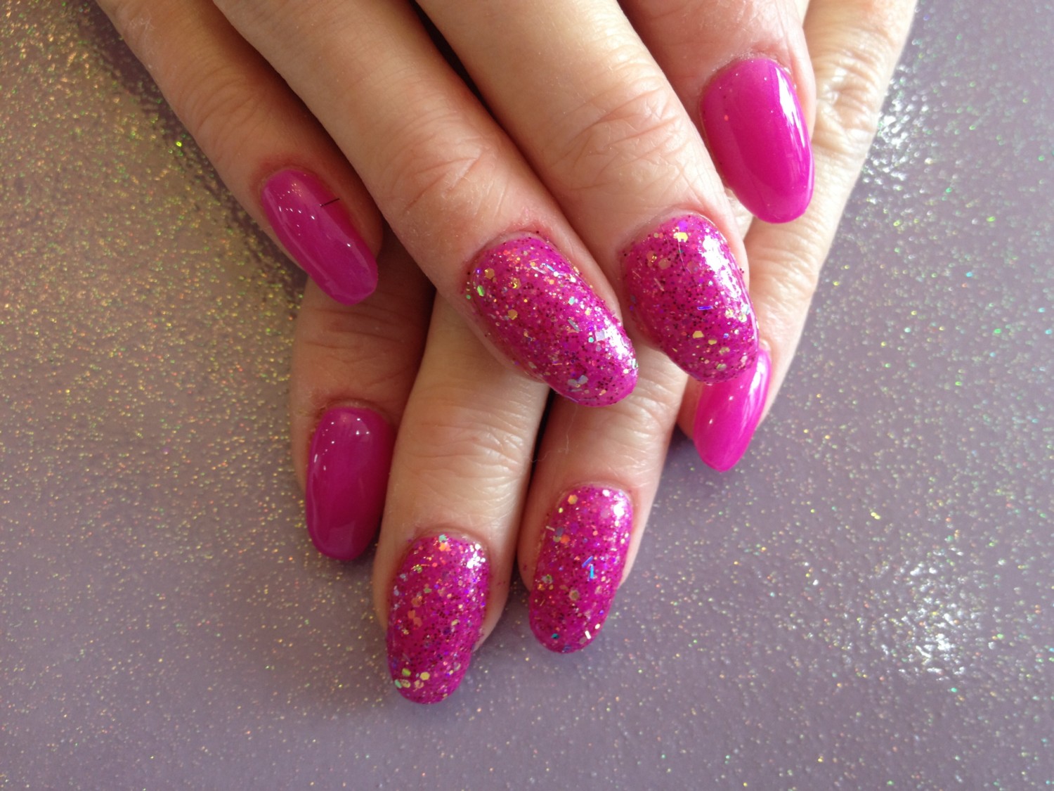 glitter nail polish photo