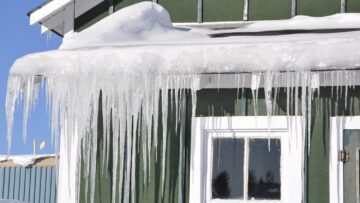 Icicles on roofline