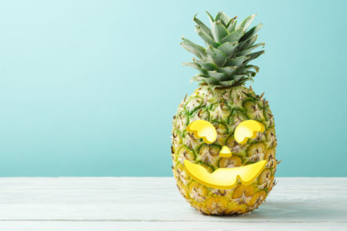 Give Halloween A Tropical Twist With Pineapple Jack-o-lanterns