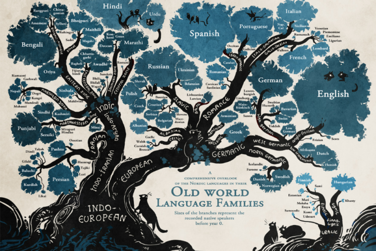 Learn The Root Of Each Language With This Linguistic Family Tree