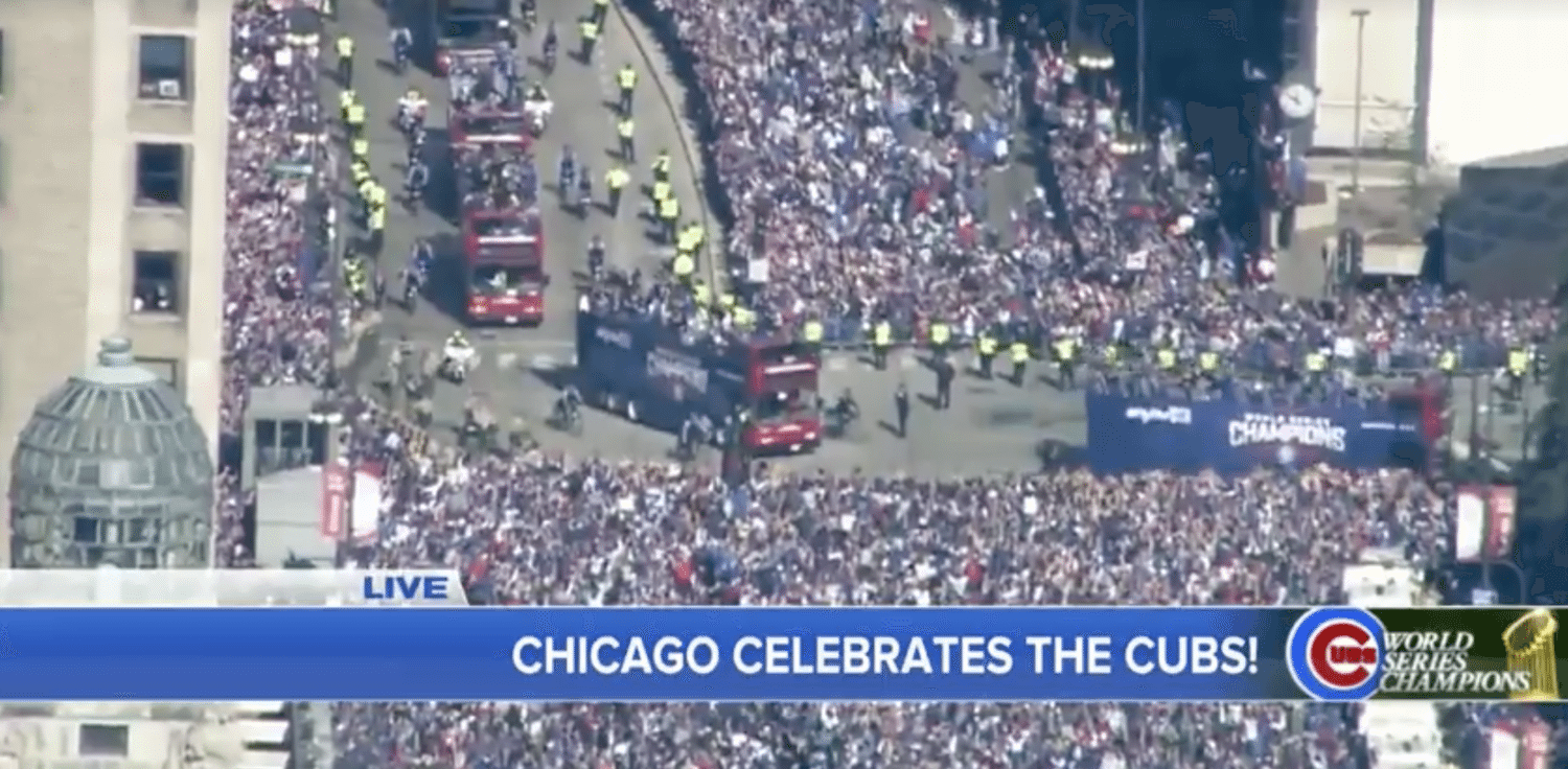 Cubs World Series Celebration Was 7th Largest Gathering In History