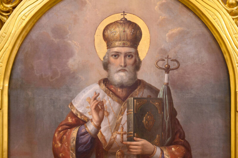 A painting of Saint Nicholas
