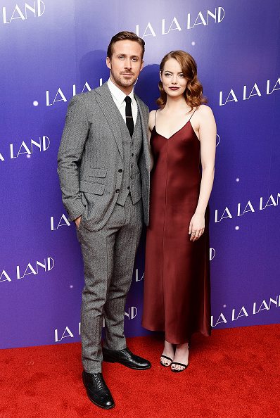 LONDON, ENGLAND - JANUARY 12: Actor Ryan Gosling and Actress Emma Stone attend the Gala screening of "La La Land" at Ham Yard Hotel on January 12, 2017 in London, England. (Photo by Dave J Hogan/Getty Images)