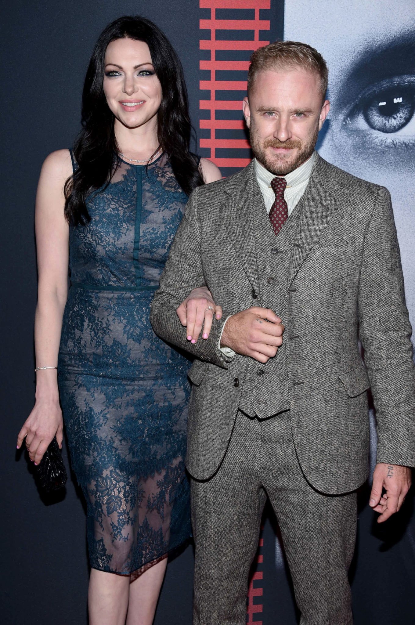 NEW YORK, NY - OCTOBER 04: Laura Prepon (L) and Ben Foster attend the "The Girl On The Train" New York Premiere at Regal E-Walk Stadium 13 on October 4, 2016 in New York City. (Photo by Dimitrios Kambouris/Getty Images)