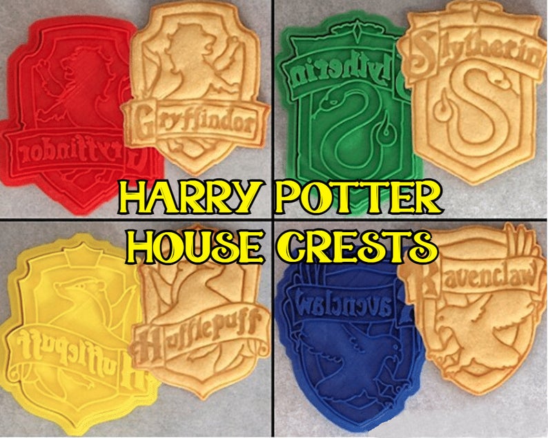 Harry Potter Hogwarts House cookie cutters