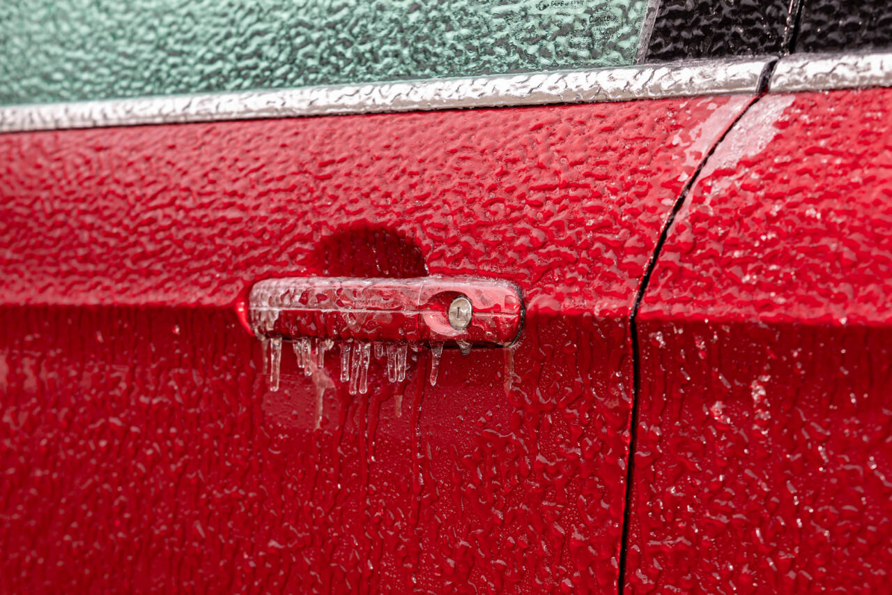 frozen car door