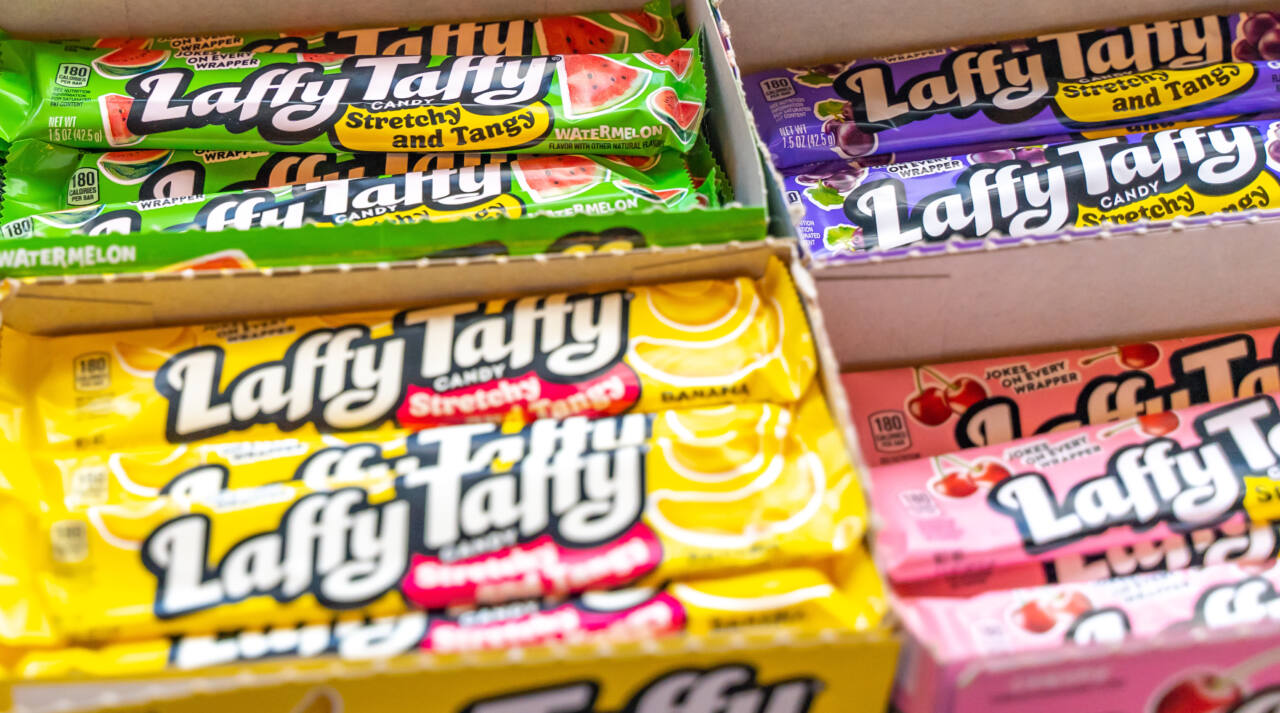 packages of Laffy Taffy candy