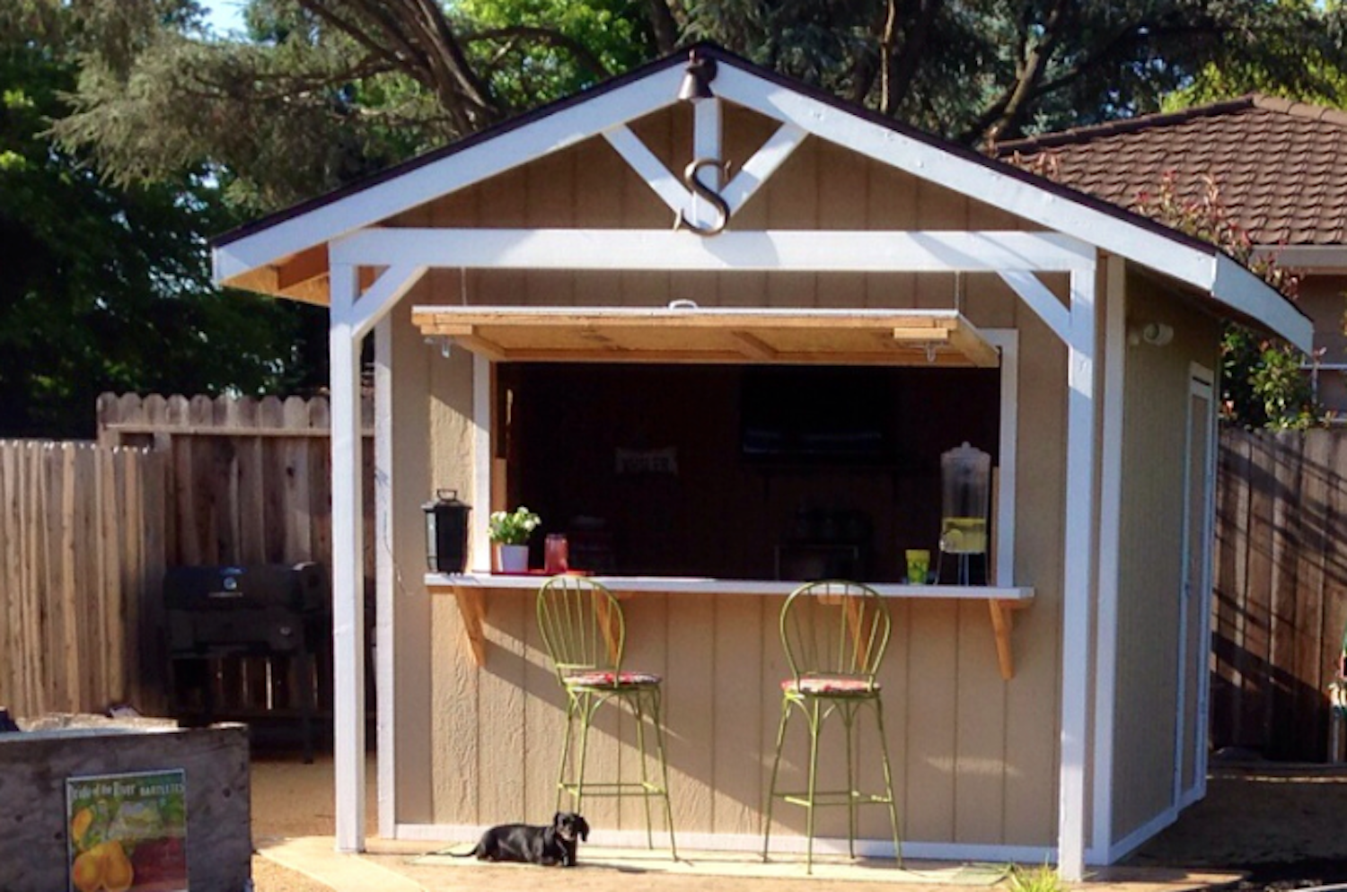 How To Make A Bar Shed From A Backyard Garden Shed ...
