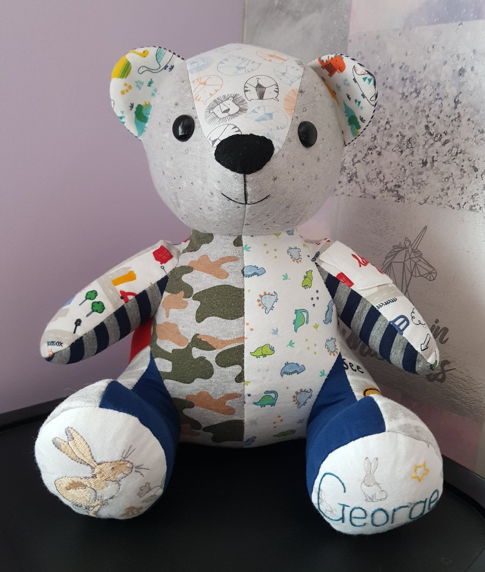 make a teddy out of old clothes