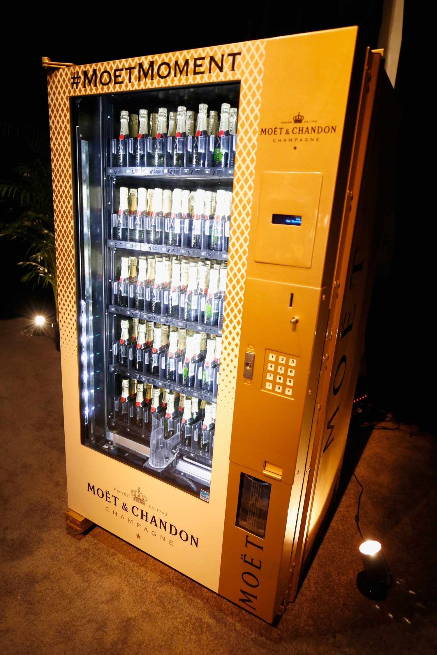 moet vending machine photo