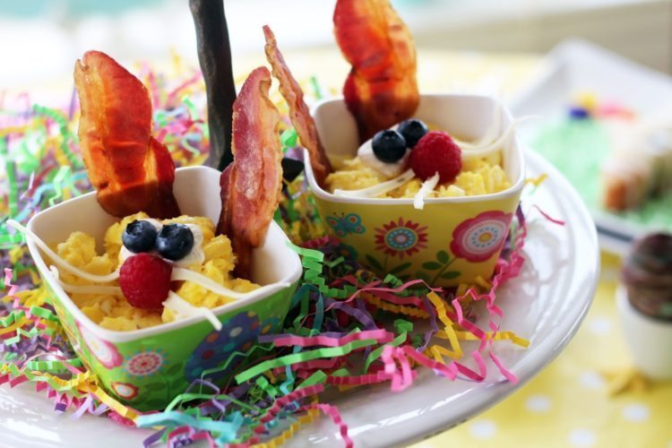 Scrambled Eggs & Bacon for Easter