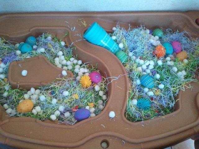 Easter sensory table