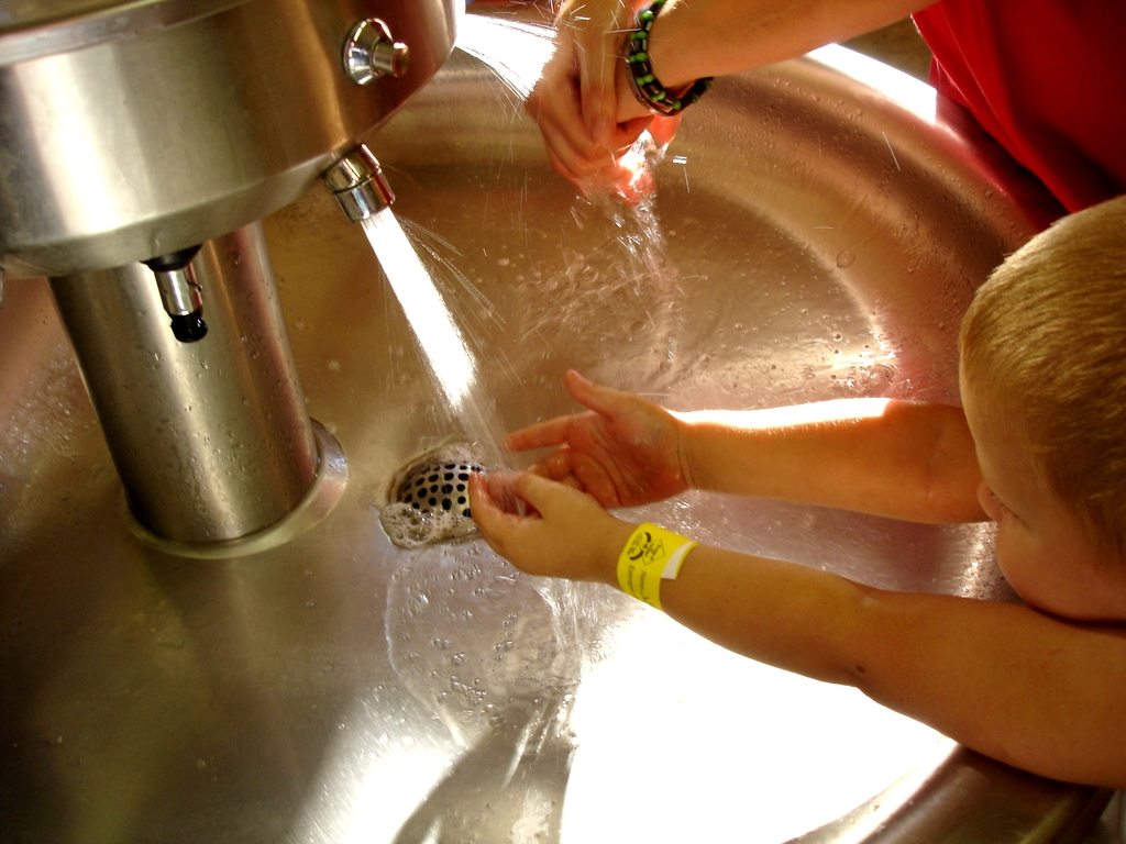 washing hands photo
