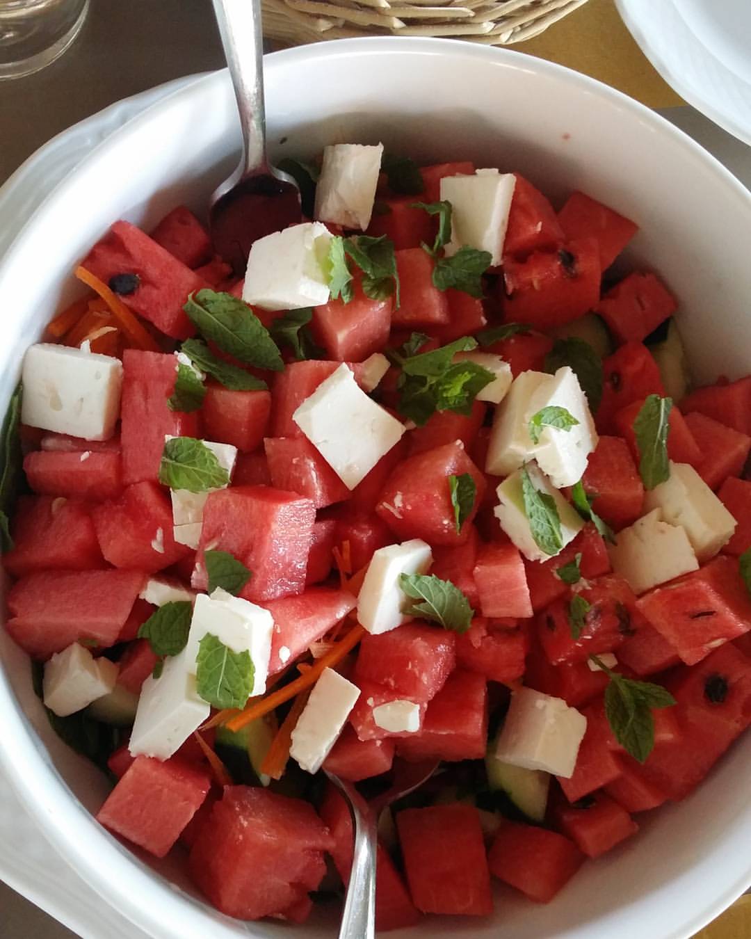 watermelon feta salad photo