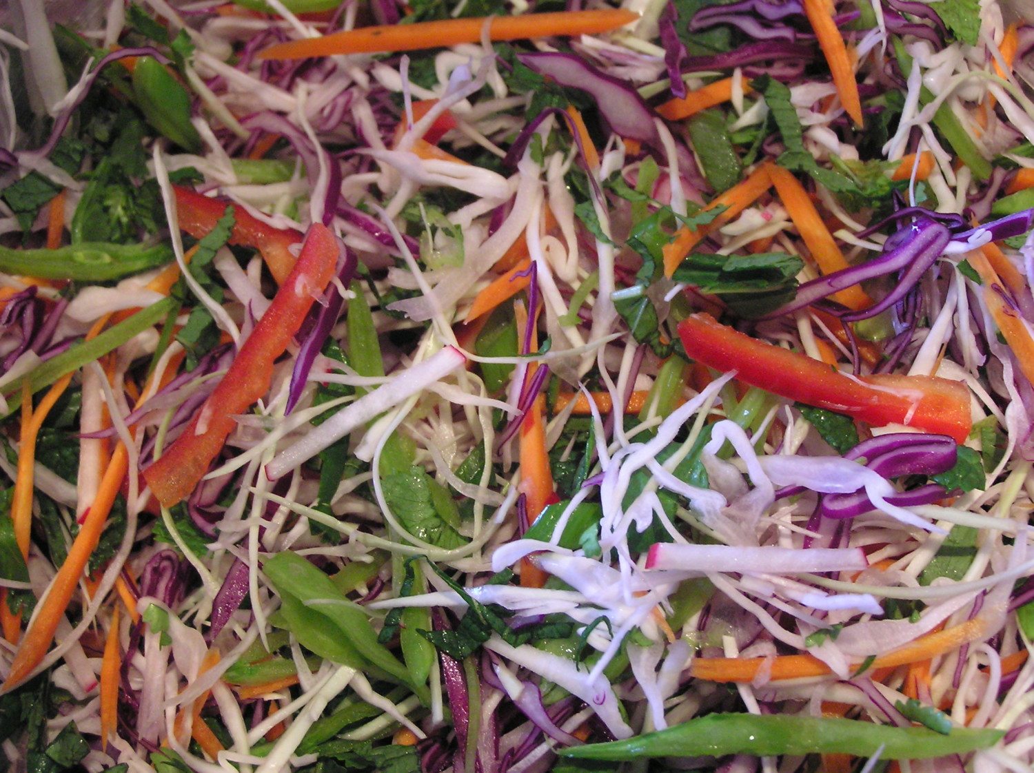 rainbow noodle salad photo