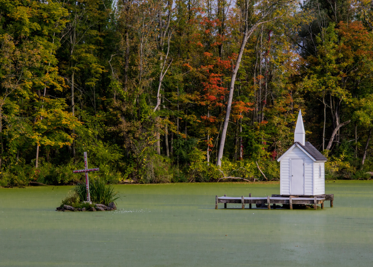 World's smallest chapel in Oneida, New York