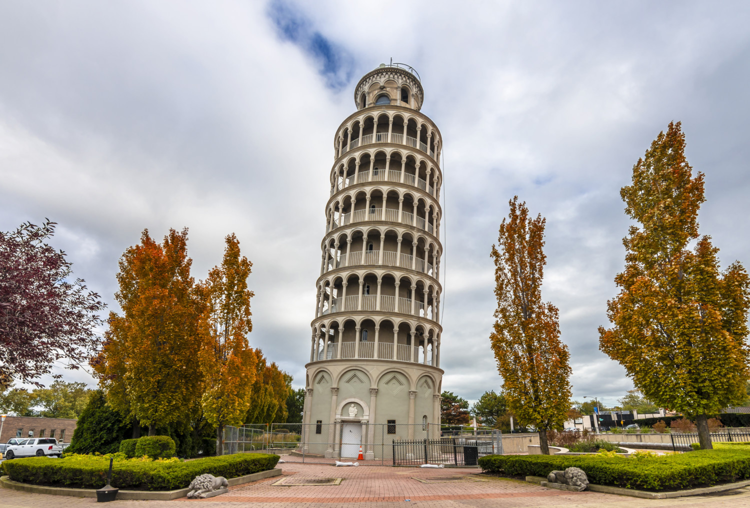 Leaning Tower of Niles in Niles, Illinois