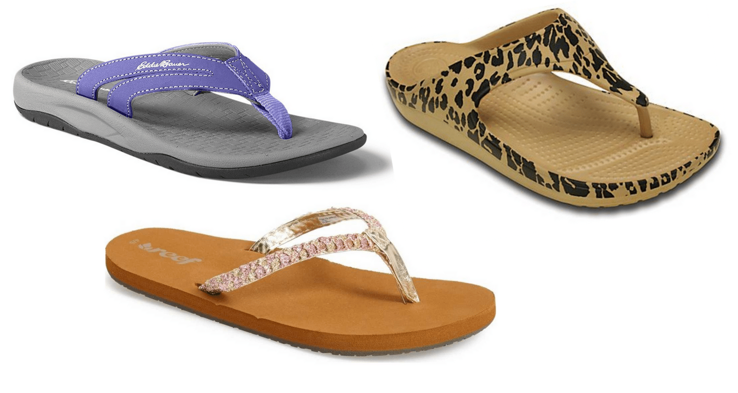 9 cute pairs of flips flops with arch support