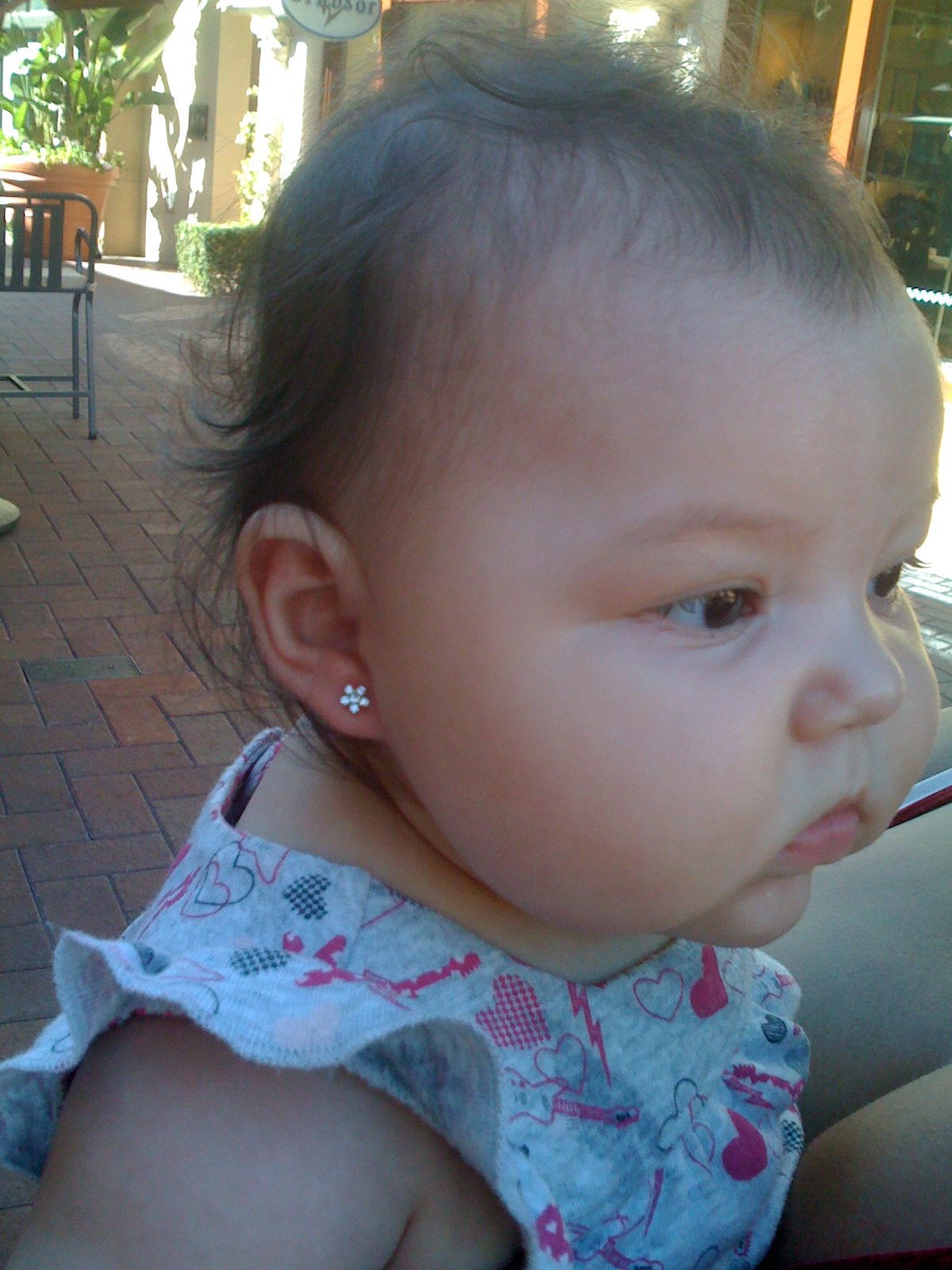 baby pierced ear photo