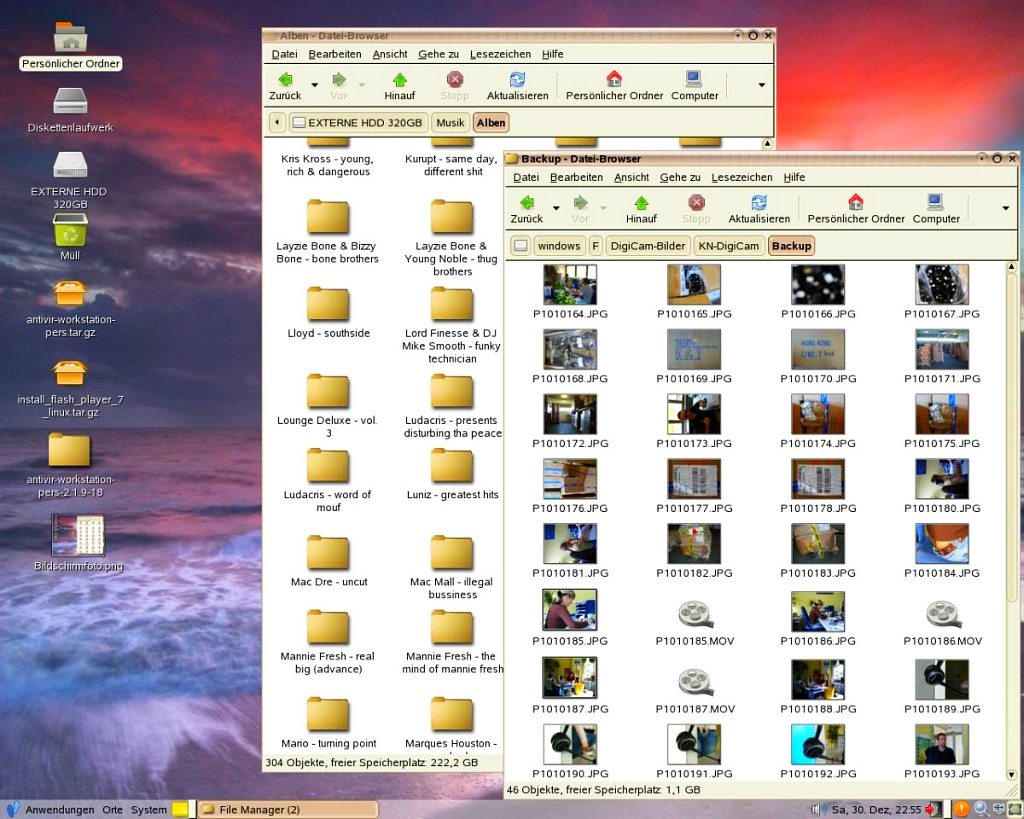 PC desktop folders photo