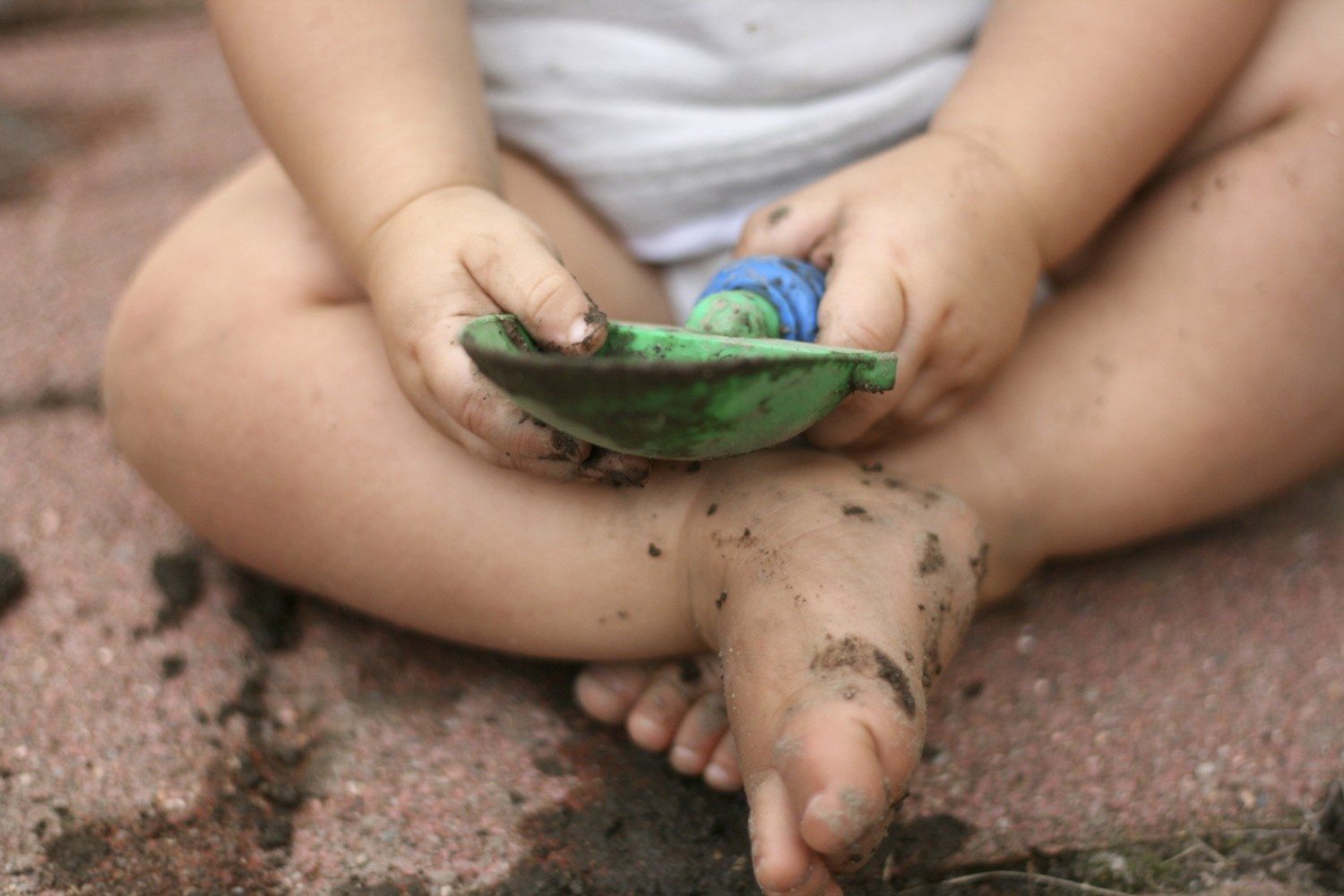 playing in dirt photo