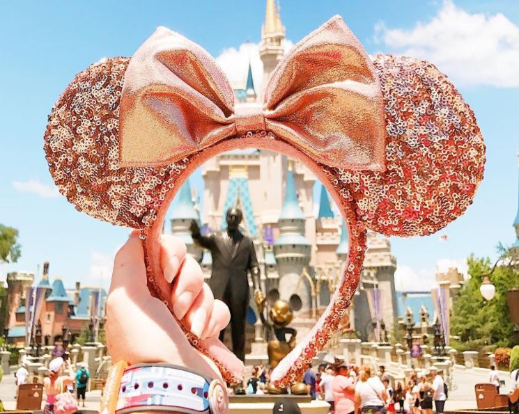 Rose Gold Minnie Mouse Ears