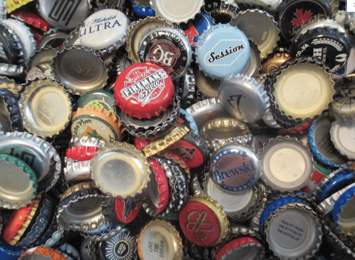 How to a table beer bottle caps