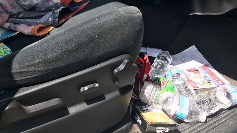Mom's messy car confession gets her praised and mom shamed at the same time