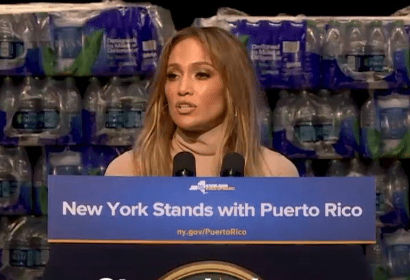 Jennifer Lopez hurricane Puerto Rio