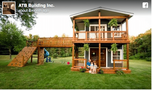 Dad Builds Two Story Dream Playhouse For Kids Simplemost