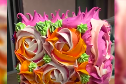 Artist Uses Paint Like Frosting To Make Art That Looks Like Cake