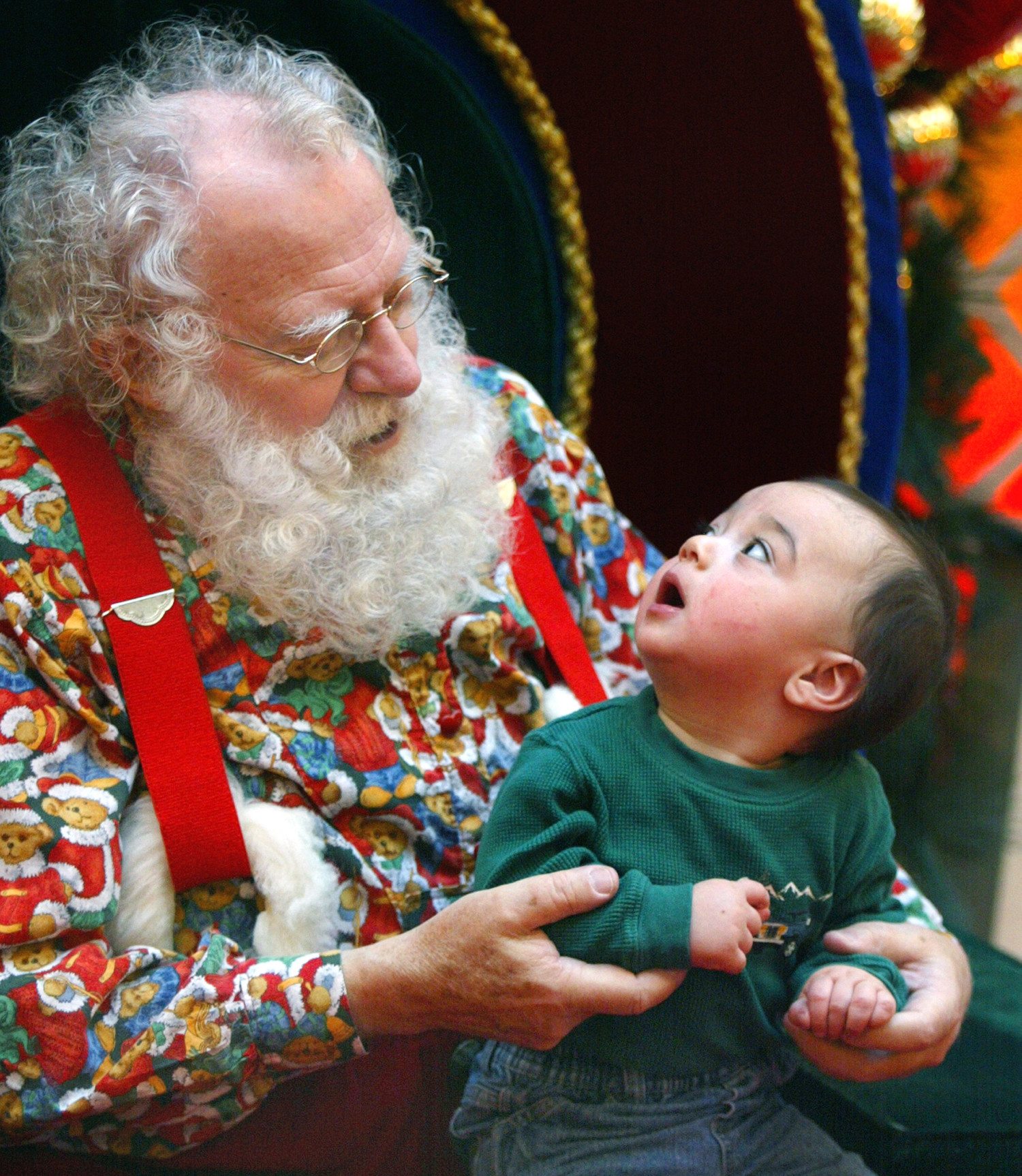 Santa Listens To Tots Christmas Lists