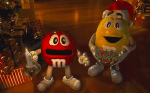 M&M's Christmas commercial