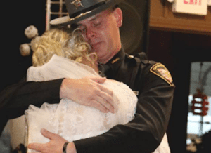 bride police father daughter dance