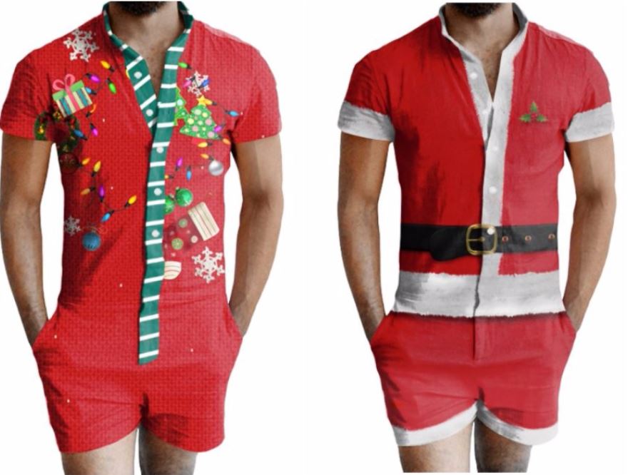 ugly christmas romper