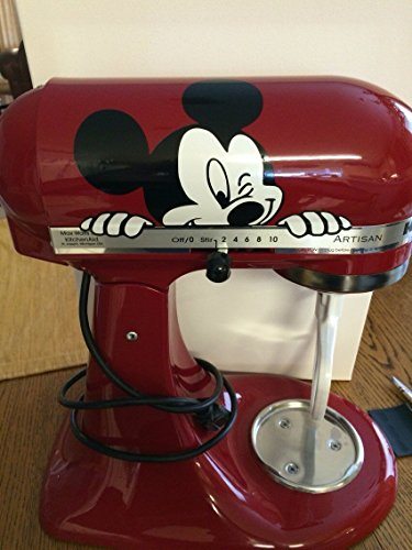 Disney Mickey and Minnie Mouse Vinyl Sticker For KitchenAid Mixer Decor  Waterproof Cartoon Mouse Decals Decoration